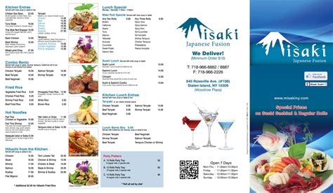 misaki sushi staten island|misaki menu.